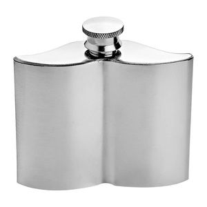 GODINGER Silver Mustache Flask. 8 oz.